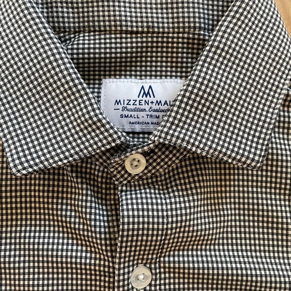 Mizzen+Main Monochrome Check Men's Shirt